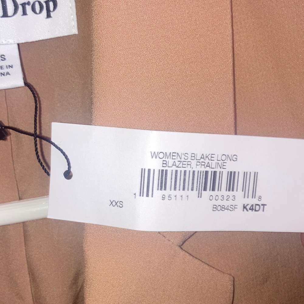 NWT The Drop by Amazon Women’s  XXS Praline Tan Blazer - Picture 11 of 15